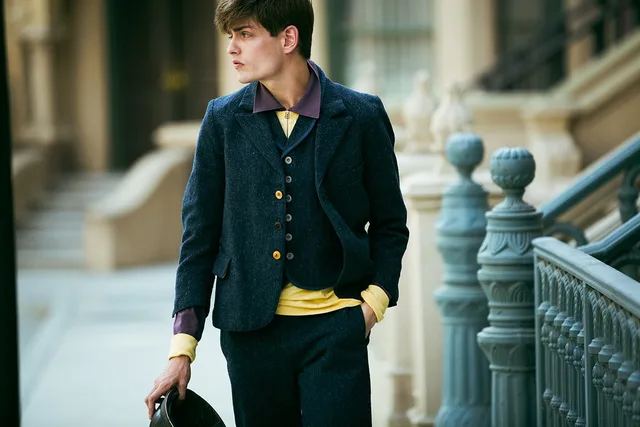 HIGH-WATER SLACKS (MELANGE WOOL) source image