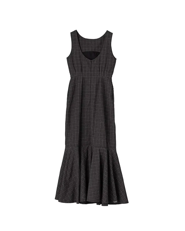 ATHENA DRESS SANTOME CHECK W official product image 4