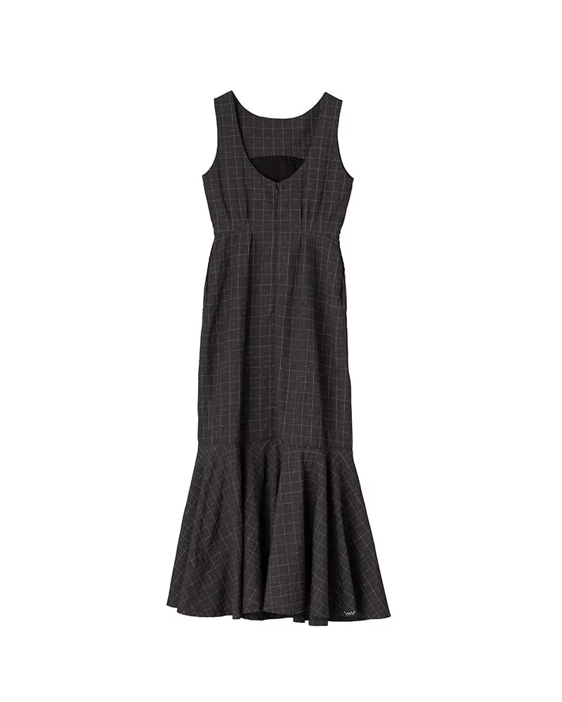 ATHENA DRESS SANTOME CHECK W official product image 4