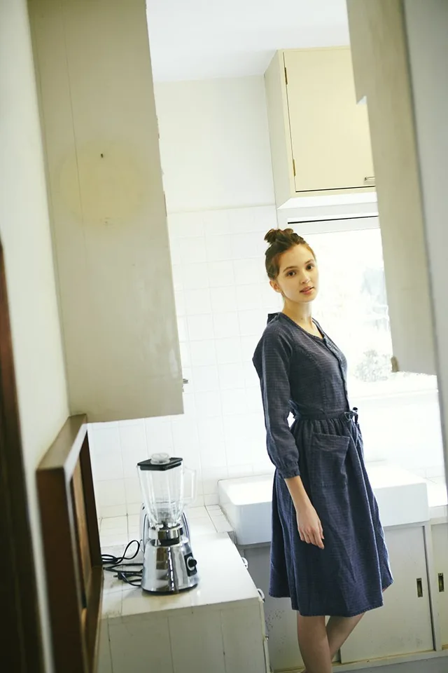 WILDER ONE-PIECE (COTTON/LINEN CHECK) source image