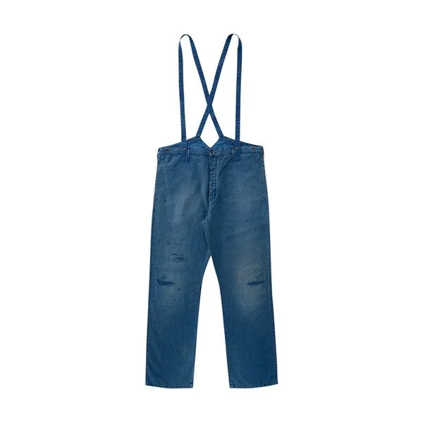 TRAVAILLER BRACES PANTS (LINEN) official product image 1
