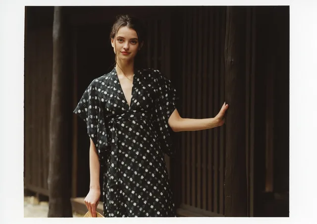 KIMONO WRAP DRESS source image