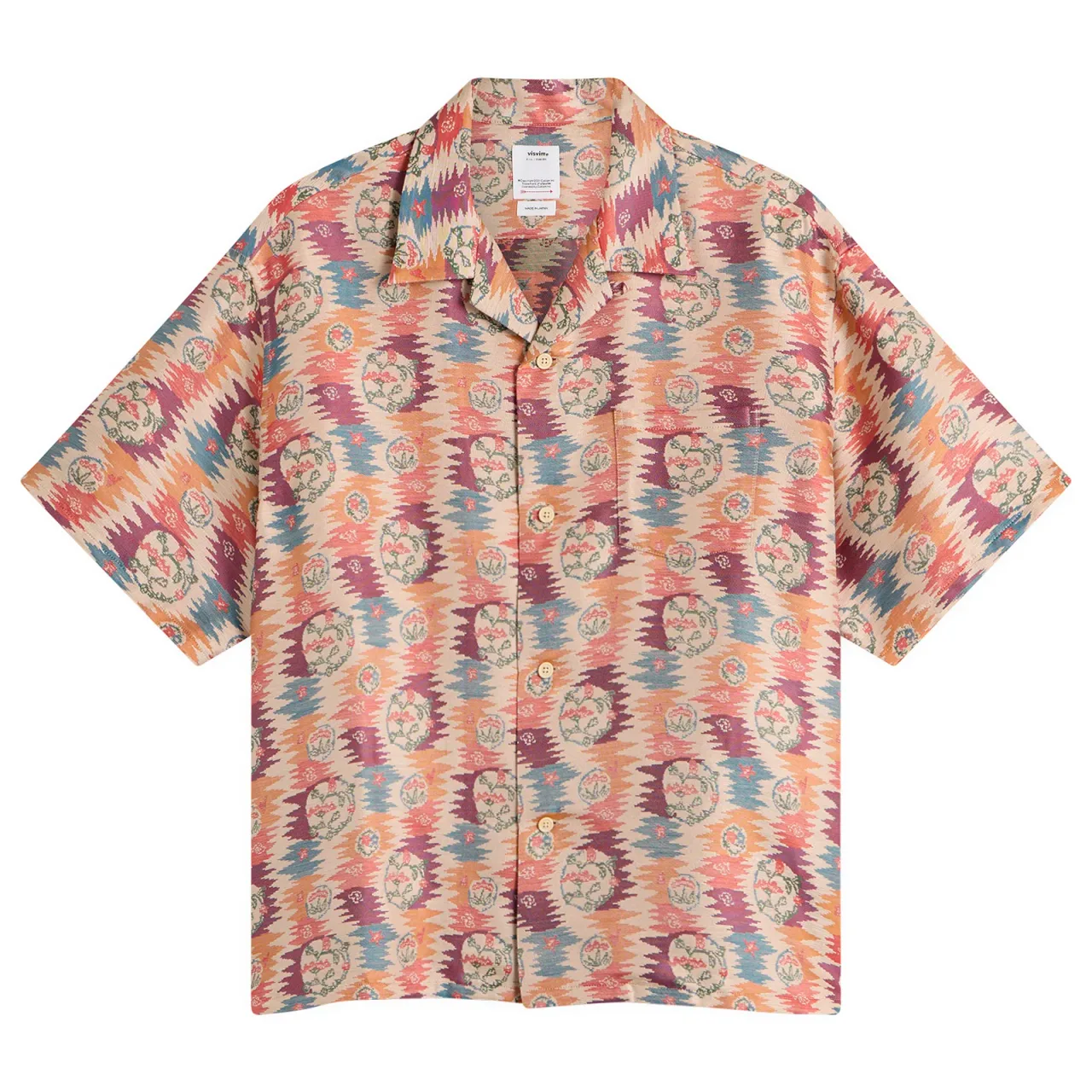 Crosby Jacquard Silk Short Sleeve Shirt source image