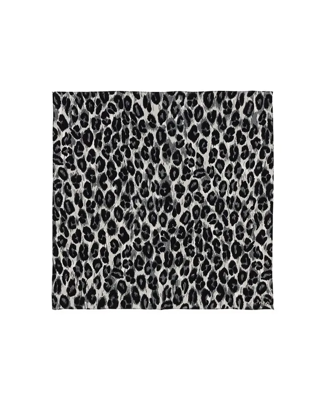 SILK SCARF LEOPARD (CHIRIMEN) official product image 2
