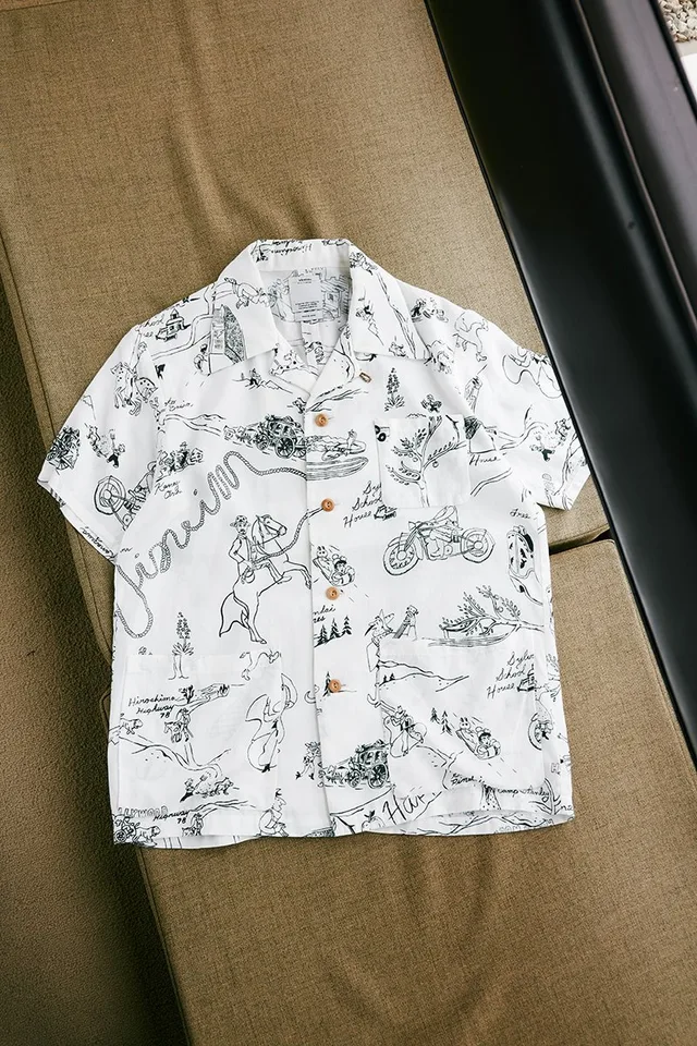 DUKE SHIRT S/S VILLAGE (RAYON/COTTON) source image
