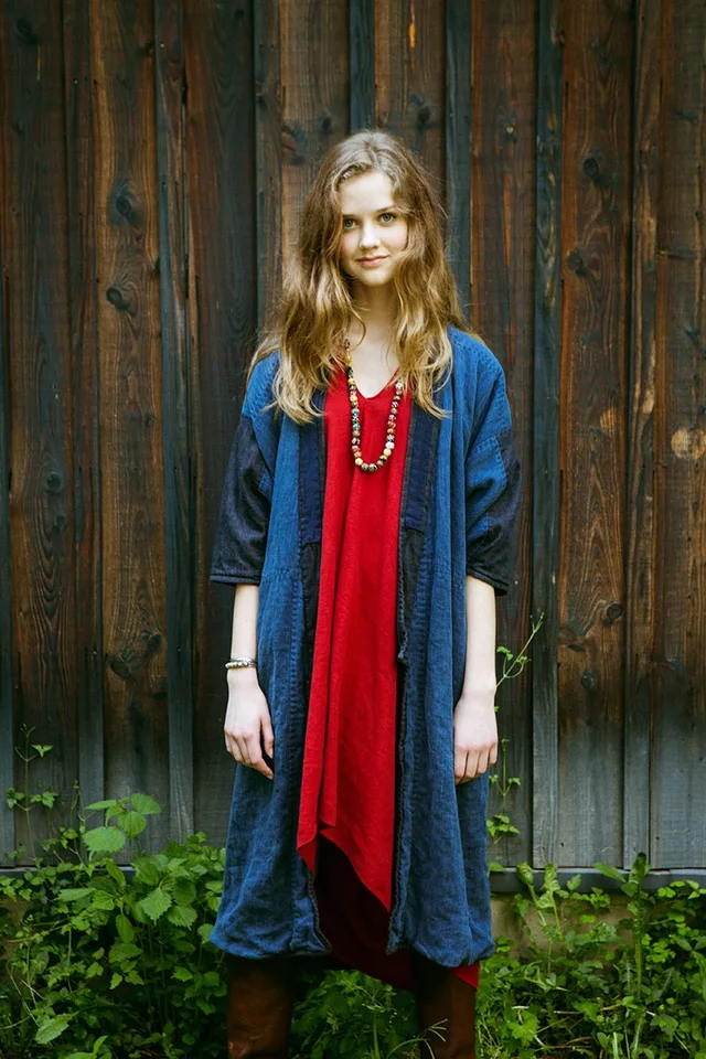 RUANA DRESS (NATURAL DYE) source image