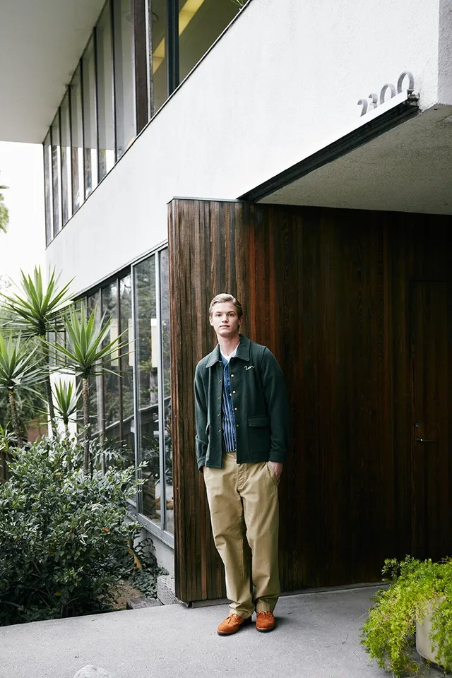 DUGOUT SHIRT S/S (INDIGO STRIPES) source image