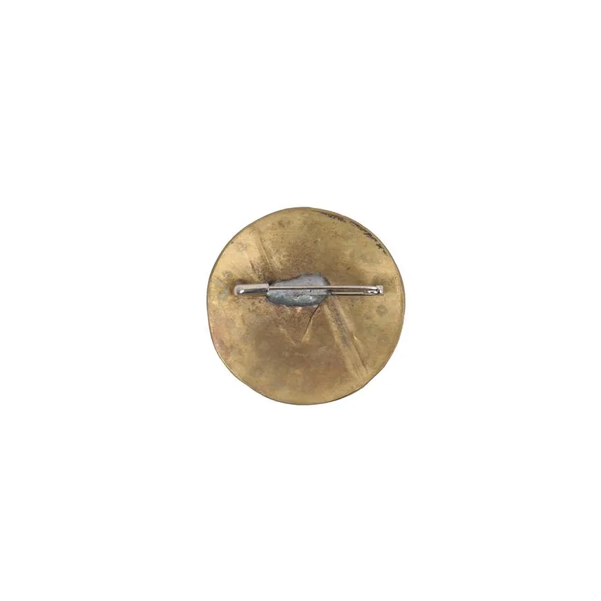 N BADGE 50MM BRASS official product image 2