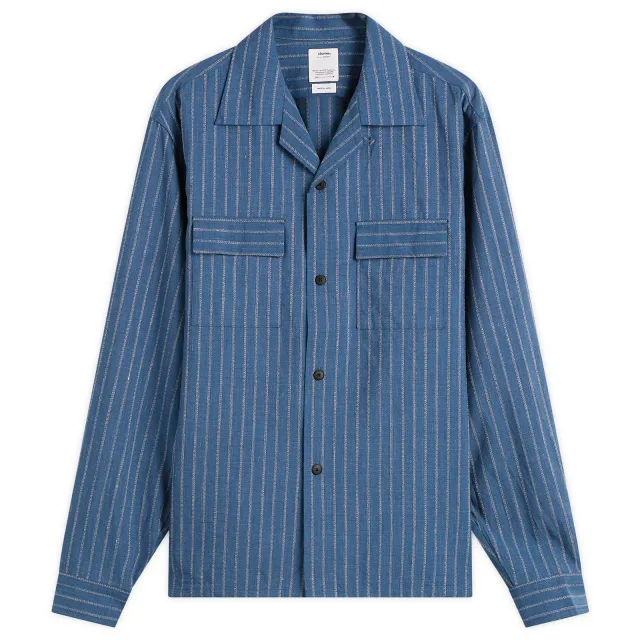 KEESEY SHIRT STRIPES L/S in Black — END. product view