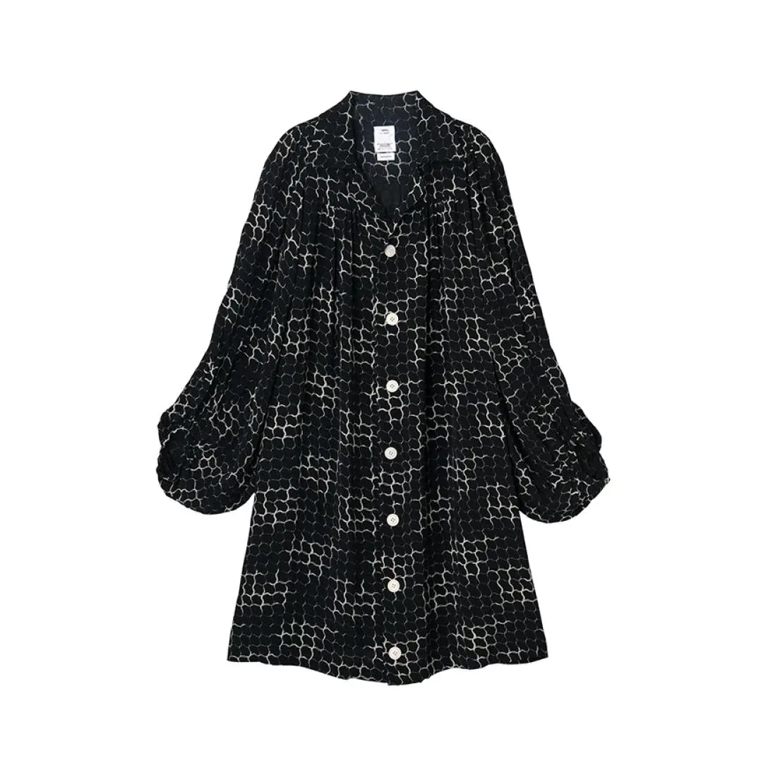 PUFF SLEEVED ONE-PIECE LATTICE official product image 2